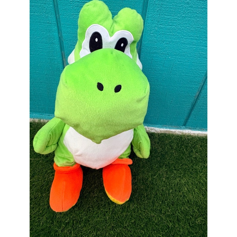 Nintendo Super Mario Yoshi Green Plush Backpack Kids 21 inches tall